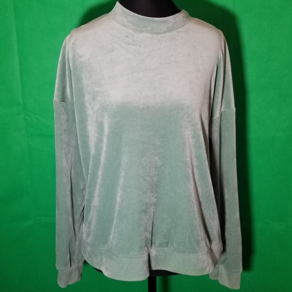 Auden Women Matching Set Small Light‎ Green Soft Cozy Jogger Sweatshirt Sleep